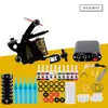 Starter Tattoo Machine Kit Set 1 spoelen Guns 20 kleuren Pigmentinkten Sets Black Power Tattoo Beginner Grip Kit Permanente make-up3795385