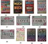 Festival home rules decoration metal painting wall art Vintage stamp love tin signs bar pub cave bedroom decoration shabby chic wall sticker
