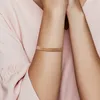 Оптово-браслет Роскошные ювелирные изделия от дизайнеров для Pandora с браслетом Box 925 Sterling Silver Plated розовое золото Женской