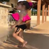 2019 Baby Kinder Mädchen Bikini Schwimmen Kleid Zwei Stück Sommer Badeanzug Kind Bademode Für Wasser Sport Strand Bade Kostüm biquini