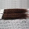Afro Kinky Curly Loop Micro Ring Hair 100% Human 200g Micro Bead Links Machine Made Remy Hair Extension 200g Brasiliansk Virgin Hair
