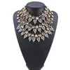 Gros-designer luxe exagéré très scintillant beau cristal strass multi couches collier tour de cou déclaration collier pour femme