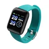 D13 Smart Armband 116 Plus Smart Watch Heart Rate Monitor Sport Fitness Tracker Pedometer Vattentät Smart Armbandsur för Android iPhone
