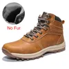 DEKABR 2019 Winter Genuine Leather Ankle Snow Men Boots With Fur Plush Warm Men Casual Boots High Quality Waterproof