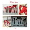 10pcs Kitchen Silicone Non-stick Cooking Spoon Spatula Ladle Egg Beaters Utensils Dinnerware Set Cooking Tools Accessories Supplies