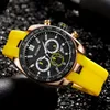 RUIMAS Mens Watches Top Brand Luxury Man Military Sport Wristwatch Chronograph Quartz Watch Male erkek saat Silicone Strap253O