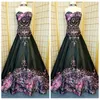 2020 Sweetheart Camo A-Line Wedding Dresses Embroidery Gothic Black Camouflage Bridal Gowns Formal Long Vestidos De Marriage Country Hunting