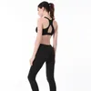 High Stretch Breathable Sports Bra Top Adjustable Spaghetti Straps FitnessWomen Sport For Running Yoga Gym M Cyan1