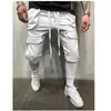 Joggers para hombre Pantalones casuales Fitness Hombres Ropa deportiva Chándal Pantalones pitillo Pantalones de chándal Hombre Negro Gimnasios Jogger Pantalones de chándal