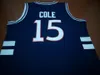 Hommes broderie Bulldogs lycée basket-ball FTS film 15 J. Cole Sticthed maillots taille S-XXL cousu de haute qualité en gros