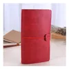 Solid Color Leather Notebook Handmade Vintage Diary Journal Books Retro Travel Notepad Sketchbook Office School Supplies Gift DBC VT0939