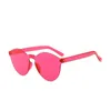 Оптово-дизайнерские солнцезащитные очки Luxury Flat Sunglasses Candy Color Зеркальные очки Модные аксессуары для женщин Подарочные бескаркасные микс цветов