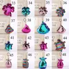 102 Colors Mermaid Sequins Keychains Star Rabbit Unicorn Heart Keychain Glitter Key Ring Gifts for Baby Charms Car Bag Key Chain1822809