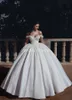 Princess Arabric Ball Gown Wedding Dresses Off Shoulder Floor Length Flowers Beads Church Garden Bridal Gown Plus Size Vestido de 7417989