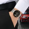 NIBOSI Chronograph Mens Watches Top Brand Luxury Business Watch Men Clock Relogio Masculino Waterproof Quartz Gold Wristwatch