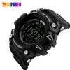 SKMEI Outdoor Sport Smart Watch Mężczyźni Bluetooth Multifunction Watches 5bar Waterproof Digital Watch Reloj Hombre 1227/1384