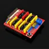 Freeshipping 4 x DRV8825 Motor Motor Driver com HeatSink + CNC Expansion Board + U R / 3 Placa USB Cable Kits para impressora 3D