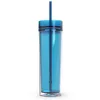 480ML Acrylic Straight Cup Tall Skinny Tumbler 16oz Double Wall Water Mug Cups with Lid and Straw water bottler1913411