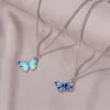 2020 Borboleta azul New Sky Moda Colares Clavícula Animal Charm Colar Pingente para meninas festa de jóias presente
