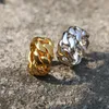 Trendy Uomo Donna Anelli Oro Argento Colori Catena cubana Anelli per uomo Donna Moda Bling Gioielli Hiphop Pop Jewelry230F