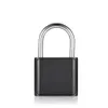 USB Rechargeable Keyless Door Lock Fingerprint Smart Padlock Quick Unlock Zinc Alloy Metal