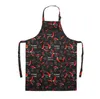 Padrão ajustável Chef Aventais Garçom Cozinheiro Cozinheiro Avental Avental Bib Vestido Para Restaurante Baking Womens Mens 4 Estilos