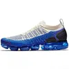 Nike Air VaporMax Flyknit 2.0 2018 2018 Moc 2,0 Mens Running Shoes Homens Mulheres Casual Air Cushion laceless trigo Red Black Dress Branco Trainers Zapatos Sports Sneakers C35