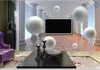 Papier Peint Mural Personnalisé Pour Les Murs De La Chambre 3D De Luxe Original 3d stéréo Rideau Européen doux ba Fond Papiers Peints Décor À La Maison Salon