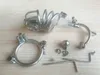 Kyskhetsanordningar Man Chasity Bures Penis Plug Steel BDSM Bondage Gear Cock Rostfritt stål Man CBT permanent och skruvlåsdesign