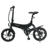 OneBot S6 Portable Folding Electric Bike 250W Motor Max 25km / h 6.4Ah Batteri - Svart