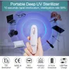 Mini Portable UVC Désinfectant De Poche UV Lumière Soins Personnels Lampe Blanc Outils pour Bureau À Domicile Voyage Voiture Air Propre Santé protéger CY88-10