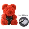 40 cm ours de roses avec boîte à cadeau LED en Teddy Rose Savon Fleur Fleur Cadeaux artificiels pour les femmes Valentines6358750