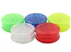 The latest Smoke grinder 6x2.6cm a pack of 12 three-layer plastic smoker grinder Acrylic shredded tobacco smoking tool