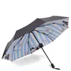 Modèle de chat pur et frais Rain Soleil Umbrel3 Parasol pliant Anti UV Fashion Résumé Art Design Femmes Soleil paraguas4683385