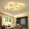 Simple Modern LED Acrylic Star Ceiling Lamps Warm Romantic Lights Lighting For Living Room Hall Bedroom Dinning Room Restaurant AC 110-220V