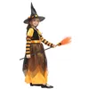 Costume a tema HUIHONSHE che vende i bambini della strega della ragazza si vestono con i vestiti del cappello per i costumi di fantasia del partito di cosplay di Halloween238p