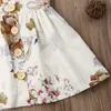 2020 neue Kleinkind Kinder Baby Mädchen Floral Tasten Prinzessin Ärmelloses Party Kleid Kleidung Sommerkleid Sommer Kleider