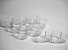 15 pcs Clear Plastic Tealight Candle Cups/ Love Heart Candle Mold Wax Containers for wedding