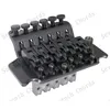 A set of left-hand black Electric Guitar Bridge Guitar Parts 6 Strings Bridge Musical instruments accessories