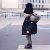 Vêtements d'hiver pour petites filles, doudounes pour enfants, manteau avec fourrure, manteaux à capuche épais, Parkas pour bébés filles, combinaison de neige, tenues pour enfants5984636