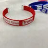 Bracciale Donald Trump Bracciale elettorale presidenziale USA Keep America Great 2020 Bracciale unisex in resina di plastica Favore di partito FFA4056-4