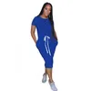 女性カジュアルドレス2020夏の半袖シースドレスソリッドTシャツドレスホーム快適なミッドカーフドレスINS 10 CO7133013