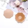 10 paren siliconen tepelhoes ronde zwarte stickers zelfklevende borstkussen pasteitjes bloemblad onzichtbare intimates accessoires