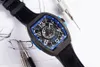 44mmx53 5mm Watch V45 Mexico Limited Edition Racing Carbon Top Quality Skeleton Automatic Men Wristwatch Sport NH35A210K