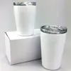 Copos de sublimação de aço inoxidável copos de parede dupla para crianças copo para beber copo de vinho cônico garrafa de água de transferência térmica A02
