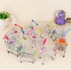 Mini Çocuk Depolama Araç Handcart Simülasyon Küçük Süpermarket Depolama Alışveriş Sepeti Programı sepeti gibi davran Oyuncak Pusetler SN395 oyna