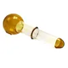 Y030 Smoking Pipe About 14cm Length 40mm OD Big Colored Bowl Oil Rig Glass Pipes Smooth Airflow