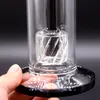 Mobius Matrix Sidecar Glass Bong Hookahs Birdcage Perc Black Bongs Thick Water Smoking Pipes with 18 Mm Joint