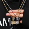 2020 Nieuwe Mode Hip Hip Ketting Goud Zilver ColoSed Out CZ-letters dobbelstenen Hangers Kettingen voor Mannen Vrouwen Sieraden Mooi Gift