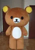 2019 Hot selling Janpan Rilakkuma bear Mascot Costumes Adult Size high quality Halloween Party free shipping